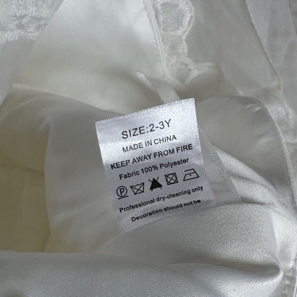 USED- 2 Bundle- Elegant White Lace Tulle Dresses - Picture 15 of 16